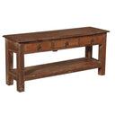 Reclaimed Vintage Console Table with 3 Drawers at online8 furniture store Auckland