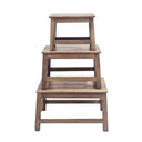 Reclaimed Wooden Stool Set/3 – Natural at Online8 Furniture Auckland NZ