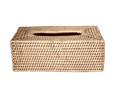 Rectangle Rattan Tissue Box Cover at online8 furniture store Auckland