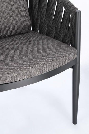 Redmond Outdoor Dining Chair - Charcoal at online8 furniture store Auckland
