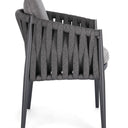 Redmond Outdoor Dining Chair - Charcoal at online8 furniture store Auckland