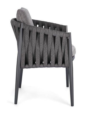 Redmond Outdoor Dining Chair - Charcoal at online8 furniture store Auckland