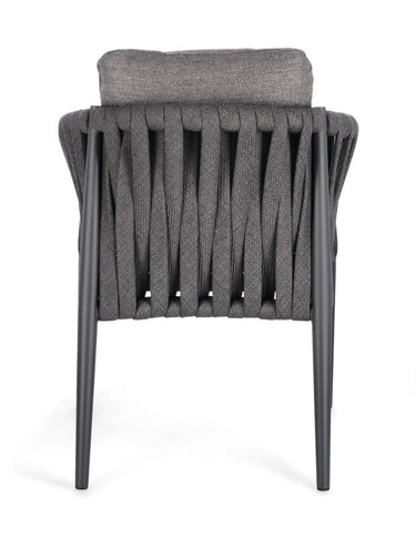 Redmond Outdoor Dining Chair - Charcoal at online8 furniture store Auckland