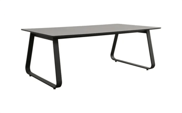 Redmond Outdoor Dining Table - Black 2200 at online8 furniture store Auckland