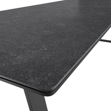 Redmond Outdoor Dining Table - Black 2200 at online8 furniture store Auckland