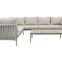Redmond Outdoor Luxury Lounge Suite with Coffee Table - Taupe at online8 furniture store Auckland