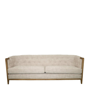 Regal Lounge Suite 3+1+1 in Natural Weave - the 207cm 3 seater sofa on a History Oak frame