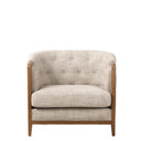Regal 1 Seater armchair in Natural Weave, 87 x 84 x 76cm on a History Oak frame