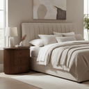 Regency 3 Drawer Bedside Table - Old Elm at online8 furniture store Auckland