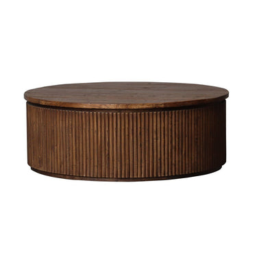 Regency Coffee Table Round - Old Elm at online8 furniture store Auckland
