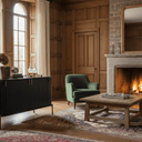 Regency Curved Buffet Table | Black & Brass at Online8 Furniture Auckland NZ