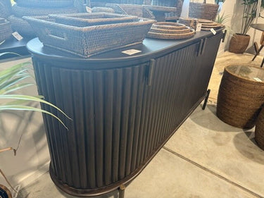 Regency Curved Buffet Table – Brown at online8 furniture store Auckland