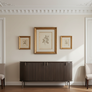 Regency Curved Buffet Table – Brown at online8 furniture store Auckland