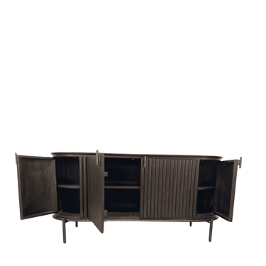 Regency Curved Buffet Table – Brown at online8 furniture store Auckland