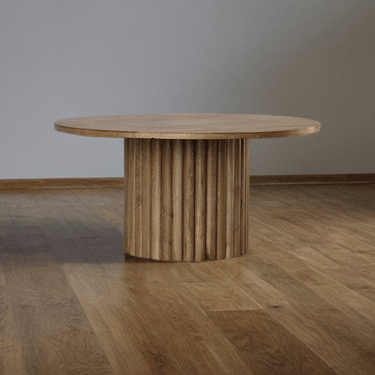 Regency Oak Round Pedestal Dining Table at online8 furniture store Auckland