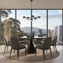 Remi Ceramic Top Round Dining Table at Online8 Furniture Auckland NZ