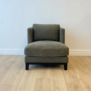 Remington Upholstered Armchair - Moss at online8 furniture store Auckland