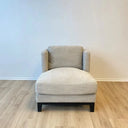 Remington Upholstered Armchair - Oatmeal at online8 furniture store Auckland