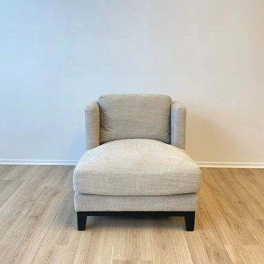 Remington Upholstered Armchair - Oatmeal at online8 furniture store Auckland