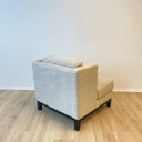Remington Upholstered Armchair - Oatmeal at online8 furniture store Auckland