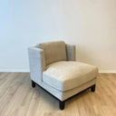 Remington Upholstered Armchair - Oatmeal at online8 furniture store Auckland
