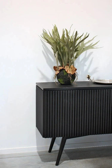 Remy Buffet Table 2 Door - Black at online8 furniture store Auckland