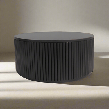 Remy Round Coffee Table - Black at online8 furniture store Auckland