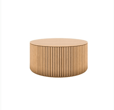 Remy Round Coffee Table - Natural at online8 furniture store Auckland