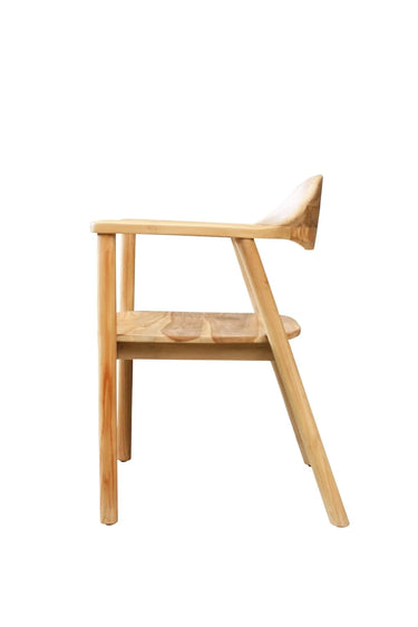 Remy Teak Armchair | Dining Chair - Natural at online8 furniture store Auckland