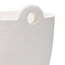 Rene 2 Handle Planter - White at Online8 Furniture Auckland NZ