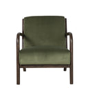 Renfrow Velvet Armchair - Olive at online8 furniture store Auckland