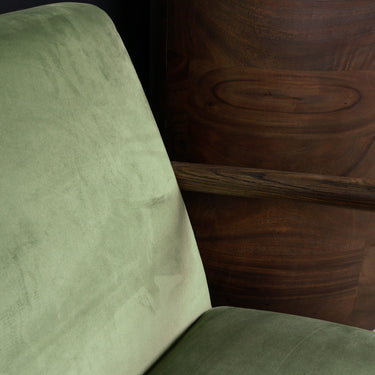 Renfrow Velvet Armchair - Olive at online8 furniture store Auckland