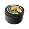Resin Beed Box - Black/Gold at online8 furniture store Auckland