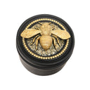 Resin Beed Box - Black/Gold at online8 furniture store Auckland