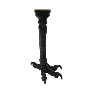 Resin Candlestick Talon - Black at online8 furniture store Auckland