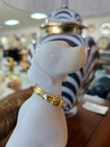 Resin Labrador Dog Statue - White at online8 furniture store Auckland