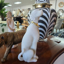 Resin Labrador Dog Statue - White at online8 furniture store Auckland