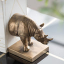Rhino Bookends - Gold at online8 furniture store Auckland