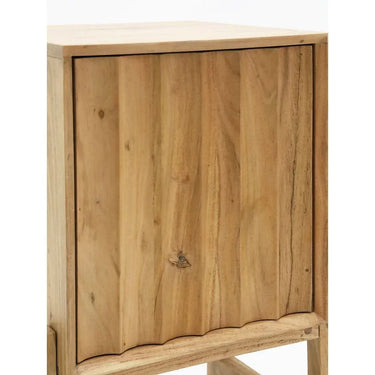 Ridge Acacia Timber Bedside Table at online8 furniture store Auckland