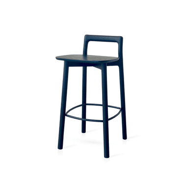 Riga Bar Chair - Black at online8 furniture store Auckland