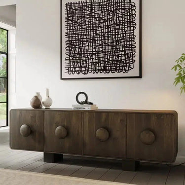 Riva Sideboard - Premium Brown at online8 furniture store Auckland