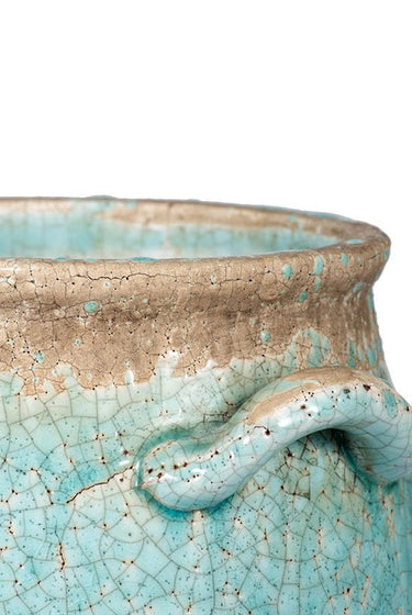 Riviera Turquoise Vase Small at online8 furniture store Auckland