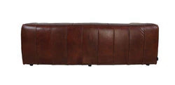 Hampshire 3 Seater Leather Sofa: Vintage Cigar