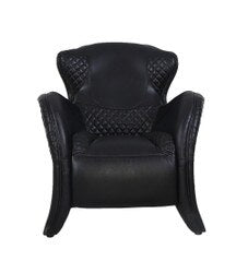 Stallion Leather Armchair - Belon Black
