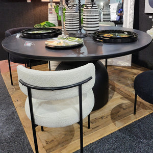 Byron Round Dining Table - Black