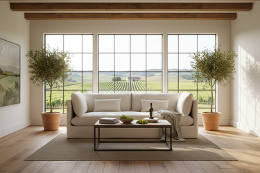 Amsterdam Slip Cover 3 Seat Sofa - Neutral Linen