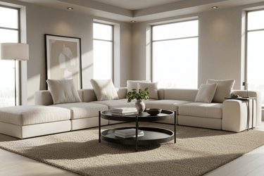 Harper Two Tier Round Coffee Table - Black