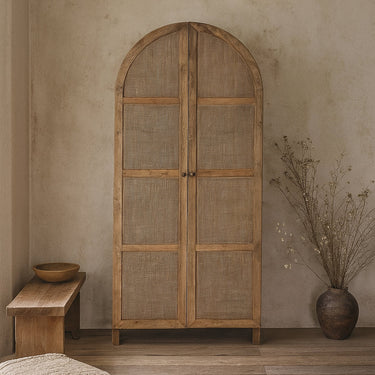 Louise Old Elm Arched Cabinet
