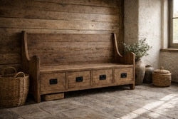 Countryside Hallway Bench - Reclaimed Elm