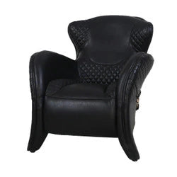 Stallion Leather Armchair - Belon Black